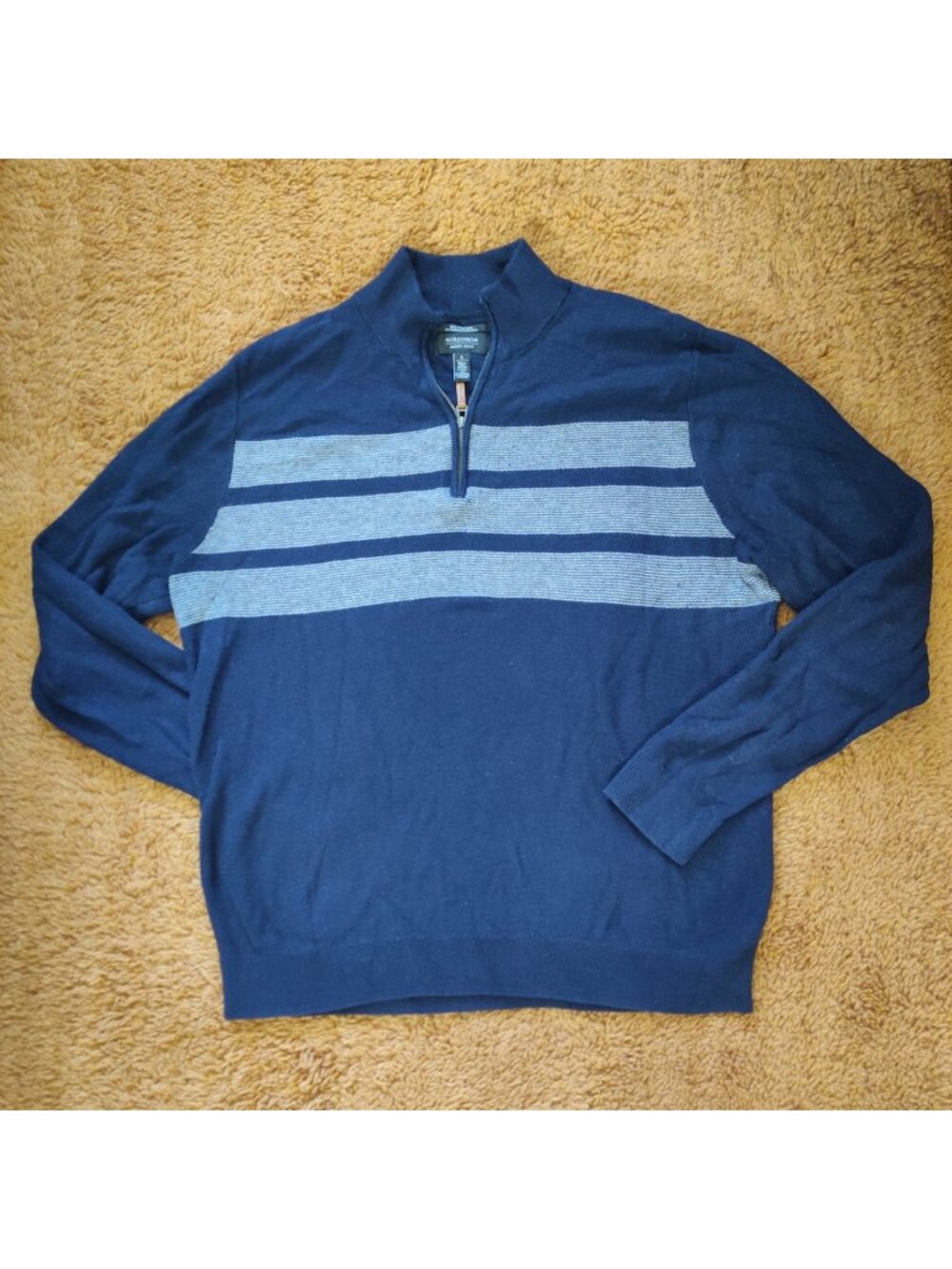 Nordstrom's cotton cashmere quarter zip sweater